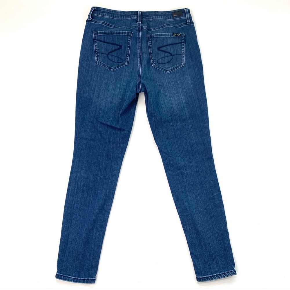 Seven7 Mid Rise Skinny Jeans | Washed Two Tone - Picture 6 of 8